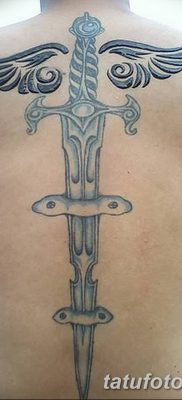 фото тату меч и крылья от 26.04.2018 №017 — tattoo sword and wings — tatufoto.com