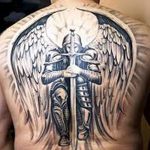 фото тату меч и крылья от 26.04.2018 №028 - tattoo sword and wings - tatufoto.com