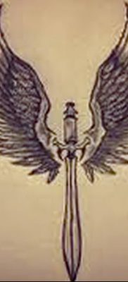 фото тату меч и крылья от 26.04.2018 №029 — tattoo sword and wings — tatufoto.com