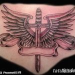 фото тату меч и крылья от 26.04.2018 №030 - tattoo sword and wings - tatufoto.com