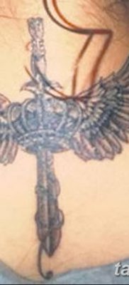 фото тату меч и крылья от 26.04.2018 №033 — tattoo sword and wings — tatufoto.com
