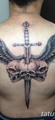 фото тату меч и крылья от 26.04.2018 №039 — tattoo sword and wings — tatufoto.com