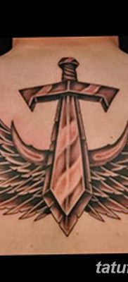 фото тату меч и крылья от 26.04.2018 №046 — tattoo sword and wings — tatufoto.com