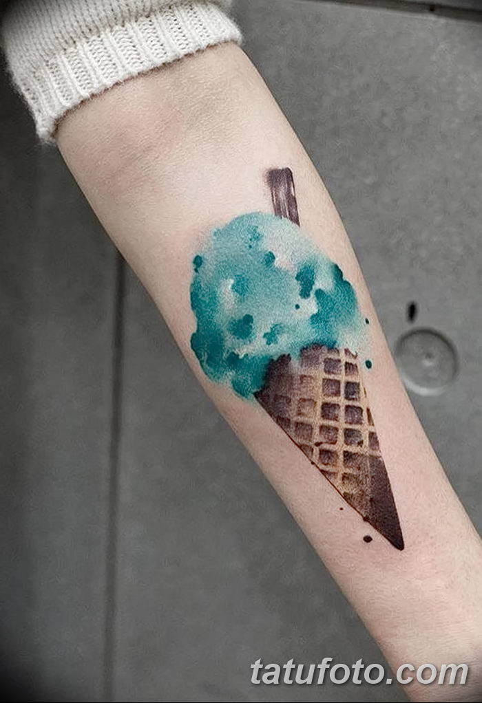 фото тату мороженое от 17.04.2018 №005 — ice cream tattoo — tatufoto.com