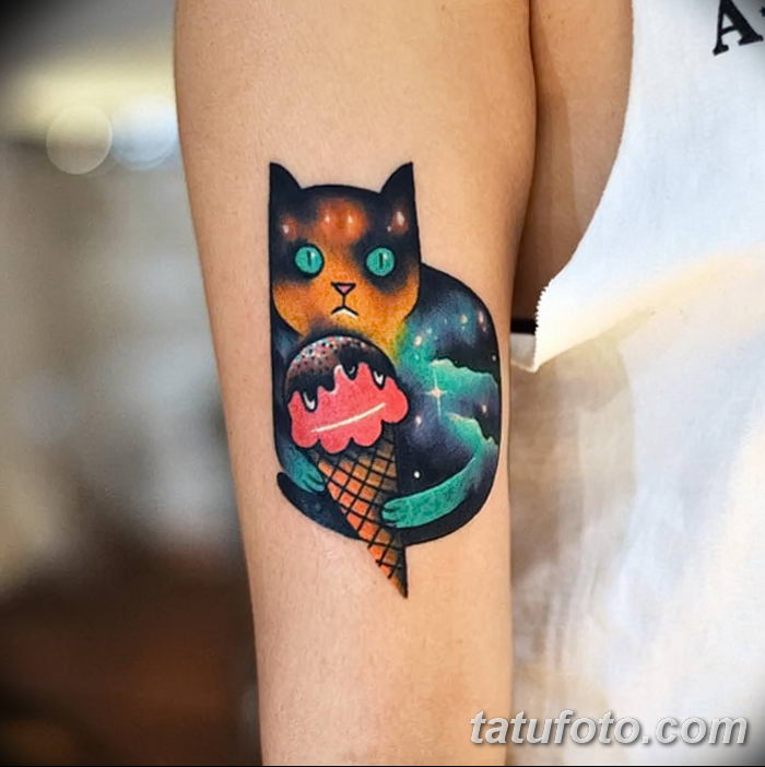 фото тату мороженое от 17.04.2018 №012 — ice cream tattoo — tatufoto.com