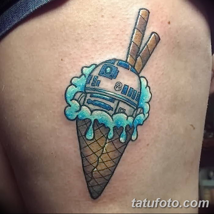 фото тату мороженое от 17.04.2018 №013 — ice cream tattoo — tatufoto.com
