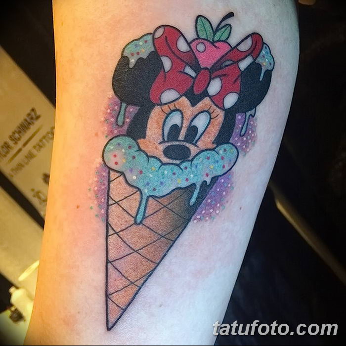 фото тату мороженое от 17.04.2018 №020 — ice cream tattoo — tatufoto.com