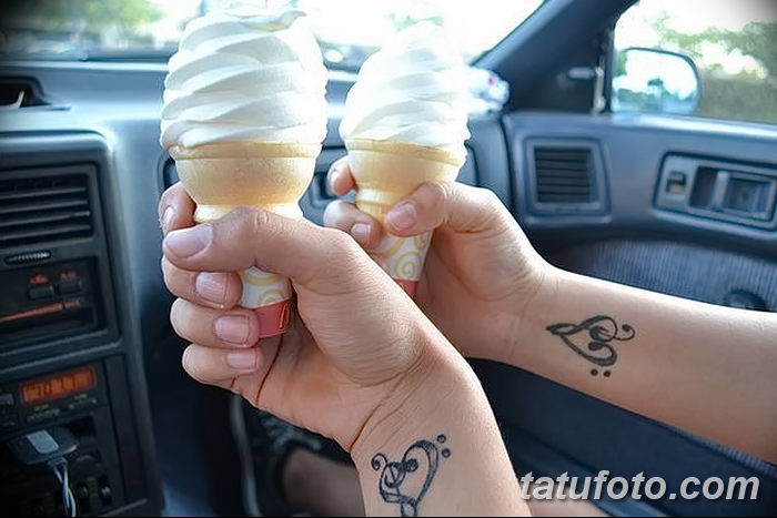 фото тату мороженое от 17.04.2018 №021 — ice cream tattoo — tatufoto.com