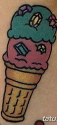 фото тату мороженое от 17.04.2018 №121 — ice cream tattoo — tatufoto.com