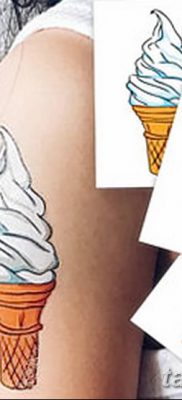фото тату мороженое от 17.04.2018 №144 — ice cream tattoo — tatufoto.com