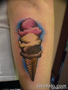 фото тату мороженое от 17.04.2018 №161 - ice cream tattoo - tatufoto.com