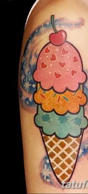 фото тату мороженое от 17.04.2018 №169 — ice cream tattoo — tatufoto.com