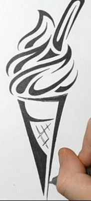 фото тату мороженое от 17.04.2018 №173 — ice cream tattoo — tatufoto.com