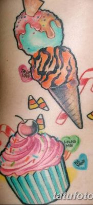 фото тату мороженое от 17.04.2018 №180 — ice cream tattoo — tatufoto.com