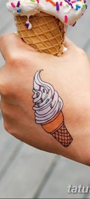 фото тату мороженое от 17.04.2018 №186 — ice cream tattoo — tatufoto.com