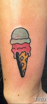 фото тату мороженое от 17.04.2018 №191 — ice cream tattoo — tatufoto.com