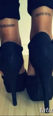 фото тату на правой ноге от 16.04.2018 №012 — tattoo on the right leg — tatufoto.com