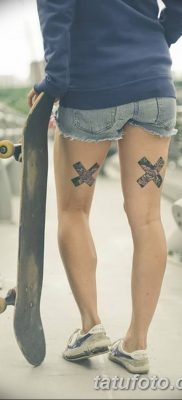 фото тату на правой ноге от 16.04.2018 №015 — tattoo on the right leg — tatufoto.com