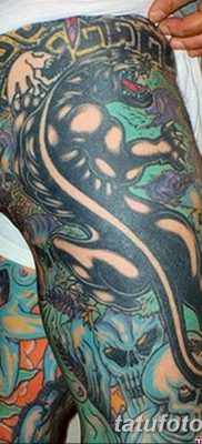 фото тату на правой ноге от 16.04.2018 №025 — tattoo on the right leg — tatufoto.com