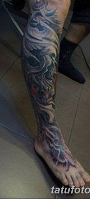 фото тату на правой ноге от 16.04.2018 №058 — tattoo on the right leg — tatufoto.com