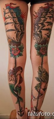 фото тату на правой ноге от 16.04.2018 №070 — tattoo on the right leg — tatufoto.com