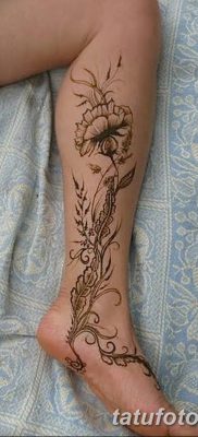 фото тату на правой ноге от 16.04.2018 №077 — tattoo on the right leg — tatufoto.com