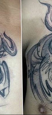 фото тату рога от 24.04.2018 №016 — tattoo horn — tatufoto.com