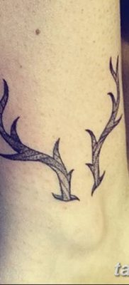 фото тату рога от 24.04.2018 №019 — tattoo horn — tatufoto.com