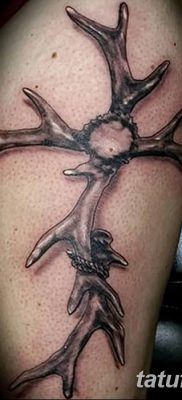 фото тату рога от 24.04.2018 №021 — tattoo horn — tatufoto.com
