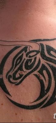 фото тату рога от 24.04.2018 №037 — tattoo horn — tatufoto.com