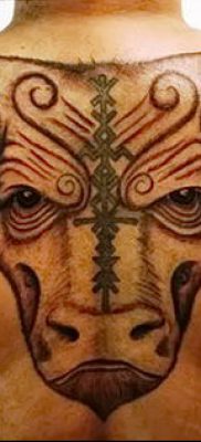 фото тату рога от 24.04.2018 №041 — tattoo horn — tatufoto.com