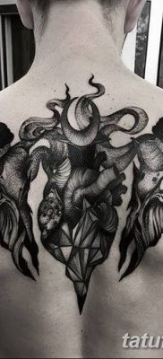 фото тату рога от 24.04.2018 №057 — tattoo horn — tatufoto.com