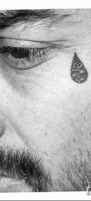 фото тату слеза на щеке от 16.04.2018 №022 — tattoo tear on cheek — tatufoto.com