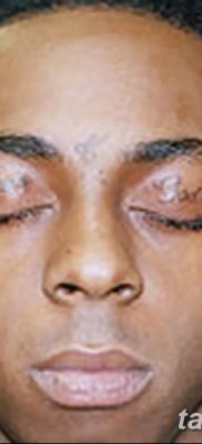 фото тату слеза на щеке от 16.04.2018 №036 — tattoo tear on cheek — tatufoto.com