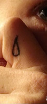 фото тату слеза на щеке от 16.04.2018 №057 — tattoo tear on cheek — tatufoto.com