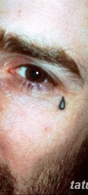фото тату слеза на щеке от 16.04.2018 №058 — tattoo tear on cheek — tatufoto.com