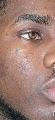 фото тату слеза на щеке от 16.04.2018 №060 — tattoo tear on cheek — tatufoto.com