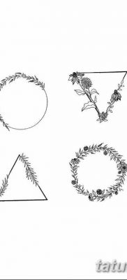 фото тату треугольник и круг от 21.04.2018 №002 — triangle and circle tattoo — tatufoto.com