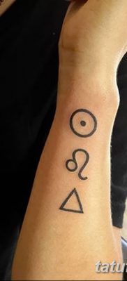 фото тату треугольник и круг от 21.04.2018 №018 — triangle and circle tattoo — tatufoto.com