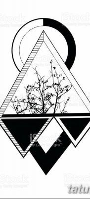 фото тату треугольник и круг от 21.04.2018 №020 — triangle and circle tattoo — tatufoto.com