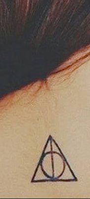 фото тату треугольник и круг от 21.04.2018 №024 — triangle and circle tattoo — tatufoto.com