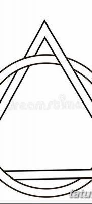 фото тату треугольник и круг от 21.04.2018 №048 — triangle and circle tattoo — tatufoto.com