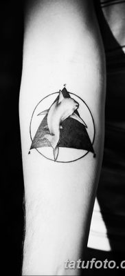 фото тату треугольник и круг от 21.04.2018 №060 — triangle and circle tattoo — tatufoto.com