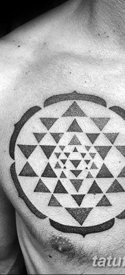 фото тату треугольник и круг от 21.04.2018 №063 — triangle and circle tattoo — tatufoto.com