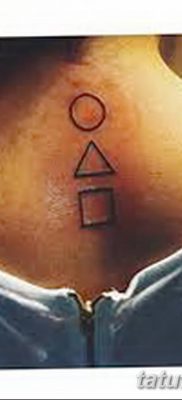 фото тату треугольник и круг от 21.04.2018 №069 — triangle and circle tattoo — tatufoto.com