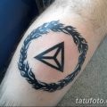 фото тату треугольник и круг от 21.04.2018 №082 - triangle and circle tattoo - tatufoto.com