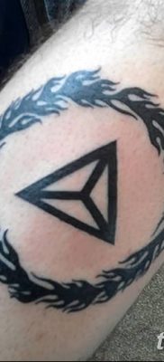 фото тату треугольник и круг от 21.04.2018 №082 — triangle and circle tattoo — tatufoto.com