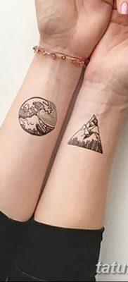 фото тату треугольник и круг от 21.04.2018 №087 — triangle and circle tattoo — tatufoto.com