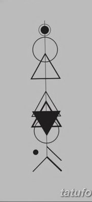 фото тату треугольник с линией от 16.04.2018 №007 — triangle tattoo with line — tatufoto.com