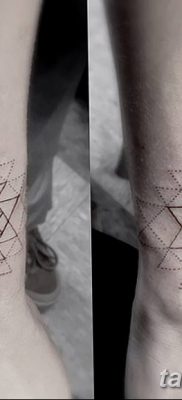 фото тату треугольник с линией от 16.04.2018 №009 — triangle tattoo with line — tatufoto.com
